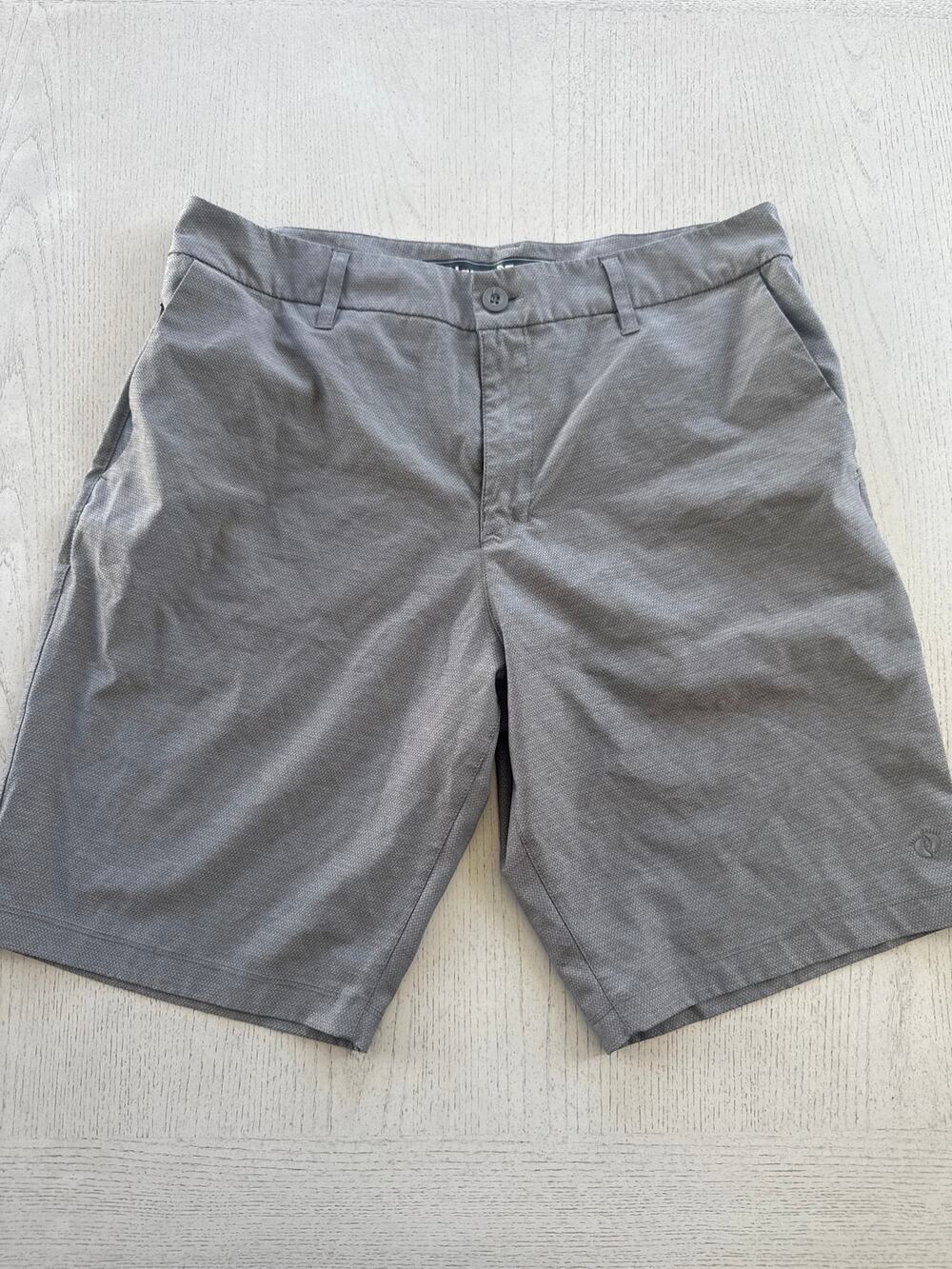 HangTen Mens Grey Chino Shorts Size 34 Surfer SoCal